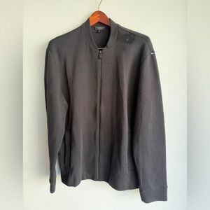 COS Black Knit Zip Cardigan